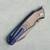 G&G Hawk Talon Hawk Lock w/Toggle Detent Blue Titanium Handle w/ Glass Blasted Titanium Inlays Glass Blasted Blade