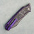 G&G Hawk Talon Hawk Lock w/Toggle Detent Purple Titanium Handle w/ TechnoCarbo White Inlays Stonewash Blade