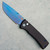 Chaves Pro-Tech S/E Redencion 229 Smooth Black Handles Sapphire Blue PVD Blade And Hardware