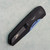 Pro-Tech Vero Synapse Black Aluminum Back Handle w/ Blue Linen Micarta Lid Sapphire Blue PVD Blade BSA26.VERO.1