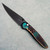 Pro-Tech Avalon Button Lock Shipwreck Anodized Knurled Handle DLC Blade PN1103-SHIPWRECK