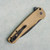 Pro-Tech Malibu Button Lock Flipper Wharncliffe Textured AlBronze Handle DLC MagnaCut Blade 5316