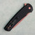 Pro-Tech Malibu Button Lock Flipper Reverse Tanto Solid Black Handle Copper Rose PVD MagnaCut Blade Copper Rose PVD Hardware BSA26.MALIBU.1