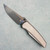 Chaves Knives Jake McCoy Disciple Street Integral Bright Stonewash Titanium Handles w/ Bright Stonewash Titanium Inlay DLC Blade