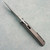 Chaves Knives Jake McCoy Omega Street Integral Stonewash Titanium Handles w/ Stonewash Titanium Inlay Belt Satin Blade