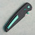 Chaves Knives Jake McCoy Disciple Street Blue Label Black Knurled Aluminum Handles Stonewash Blade Green Hardware