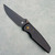 Chaves Knives Jake McCoy Disciple Street Blue Label Black Knurled Aluminum Handles Black PVD Blade Bronze Hardware