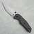 Chaves Knives Jake McCoy Omega Street Blue Label Black Knurled Aluminum Handles Stonewash Blade Black Hardware