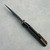 Chaves Knives Jake McCoy Omega Street Blue Label Black Knurled Aluminum Handles Black PVD Blade Bronze Hardware