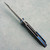 Chaves Knives Brad Blount Arrestor 229 Blue Label Black Knurled Aluminum Handles Stonewash Blade Blue Hardware