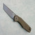 Grissom Knife and Tool Baby Zeus Liner Lock OD Green Micarta Handles Dark Stonewash Blade