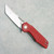 Grissom Knife and Tool Baby Zeus Liner Lock Merlot G-10 Handles Stonewash Blade