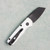 Pro-Tech Runt 5 Reverse Tanto Satin Silver Handle DLC 20CV Blade R5203-SILVER (Pre-owned)