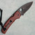 Spyderco Shaman Compression Lock AWT Burgundy Aluminum Handles Black Blade C229GPBK (Pre-Owned)