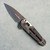 Benchmade Lowden Gold Class Axis Lock Flipper Titanium Handles w/ Marbled Carbon Fiber Onlay Damasteel Blade 491BK-261