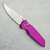 Pro-Tech TR-3 Integrity Button Lock Relic Textured Purple Handle Stonewash Blade INT105-PURPLE (Consignment)