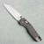 Microtech MSI Mini RAM-LOK Fluted Natural Clear Aluminum Handle Stonewash Standard 210M-10FLNC