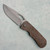 McNees Knives Little Dixon Frame Lock Rocked Bronze Titanium Handle Matte Stonewash Magnacut Blade