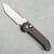 Microtech Marfione Select LUDT T/E Gen III Carbon Fiber Handle Stonewash Standard Blue Accent 1136-10MS14