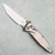 Microtech Marfione Select Socom Ram-Lok Tanto Stonewash Titanium Handle Stonewash Standard Blue Titanium Accent 161RLS-10MS3