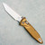 Microtech Socom Ram-Lok T/E Tan Frag Aluminum Handle Stonewash Standard 161RL-10FRTA