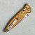 Microtech Socom Ram-Lok T/E Tan Frag Aluminum Handle Stonewash Standard 161RL-10FRTA