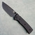 Chaves Knives Blue Label Redencion 229 Liner Lock Black Knurled Aluminum Handles Black PVD 154CM Drop Point Blade Black Hardware