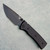 Chaves Knives Blue Label Redencion 229 Liner Lock Black Knurled Aluminum Handles Black PVD 154CM Tanto Blade Black Hardware
