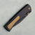 Chaves Knives Blue Label Sangre 229 Wharncliffe Black Knurled Aluminum Handles Black PVD 154CM Blade Bronze Hardware