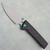 Chaves Knives Blue Label Scapegoat 229 Black Knurled Aluminum Handles Stonewash 154CM Blade Green Hardware