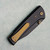 Chaves Knives Blue Label Scapegoat Street Black Knurled Aluminum Handles Black PVD 154CM Blade Bronze Hardware