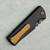 Chaves Knives Blue Label N.T.A.K. Liner Lock SE Drop Point Black Knurled Aluminum Handle Black PVD 154CM Blade Bronze Hardware