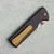 Chaves Knives Blue Label N.T.A.K. Liner Lock SE Drop Point Black Knurled Aluminum Handle Stonewash 154CM Blade Bronze Hardware
