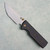 Chaves Knives Blue Label N.T.A.K. Liner Lock Black Knurled Aluminum Handle Stonewash 154CM Tanto Blade Bronze Hardware