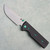 Chaves Knives Blue Label N.T.A.K. Liner Lock SE Drop Point Black Knurled Aluminum Handle Stonewash 154CM Blade Green Hardware