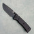 Chaves Knives Blue Label Redencion Street Liner Lock Black Knurled Aluminum Handles Black PVD 154CM Drop Point Blade Black Hardware