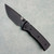 Chaves Knives Blue Label Redencion Street Liner Lock Black Knurled Aluminum Handles Black PVD 154CM Tanto Blade Black Hardware