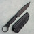 Toor Knives Serpent T Fixed Blade SOCOM Black G10 Handle Black Blade