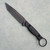 Toor Knives Serpent T Fixed Blade SOCOM Black G10 Handle Black Blade