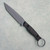 Toor Knives Serpent T Fixed Blade Black G10 Handle Phantom Grey Blade
