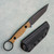 Toor Knives Serpent T Fixed Blade FDE G10 Handle Black Blade
