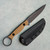 Toor Knives Serpent S Fixed Blade FDE G10 Handle Black Blade