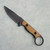 Toor Knives Jank Shank S Fixed Blade FDE G10 Handle Black Blade
