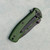 Skallywag Tactical Mini Jack Assisted Frame Lock Green Handles Black Blade