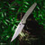 Pro-Tech Avalon Button Lock Knurled Green Handle Stonewash Blade PN1101-GREEN