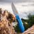 Pro-Tech Vero Synapse 2 Blue Aluminum Handles Stonewash MagnaMax Blade VERO2101-BLUEMM