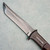 Chuck Gedraitis Custom Cherry Blossoms In The Wind Large Auto Maroon Linen Micarta Scales w/ Bronze Bolsters Titanium Liners Matt Parkinson Mosaic Damascus Blade