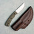 Three Rivers Manufacturing TRM Tagalong Fixed Blade Black & Maple Richlite Handles Stonewashed Blade