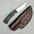 Three Rivers Manufacturing TRM Tagalong Fixed Blade Shadow Zebra G-10 Handles Stonewashed Blade