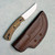 Three Rivers Manufacturing TRM Tagalong Fixed Blade Black/Brown/Maple Richlite Handles Stonewashed Blade
